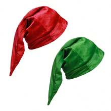 1pc/2pcs Fleece Hat, Can Be Matched With Elf Ears, Available In Green And Red, Suitable For Holiday Party Costumes Such As Christmas And Halloween Storybook Character Costume For Adults - Multicolor - View 10