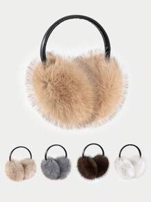 1pc Men's Plush Ear Warmer, Versatile And Fashionable Cold Weather Accessory