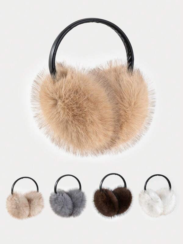 1pc Men's Plush Ear Warmer, Versatile And Fashionable Cold Weather Accessory