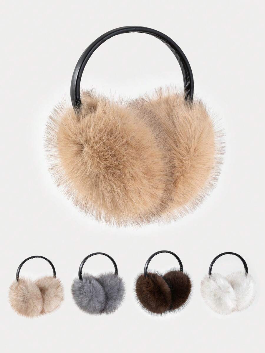 1pc Men's Plush Ear Warmer, Versatile And Fashionable Cold Weather Accessory