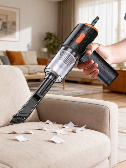 Máy hút bụi đa năng không dây cầm tay 1 chiếc, hút bụi/thổi/hút/sạc 4 trong 1, nhỏ, sạc qua USB, làm sạch ướt và khô cho gia đình và xe hơi, máy thổi và máy hút bụi kép