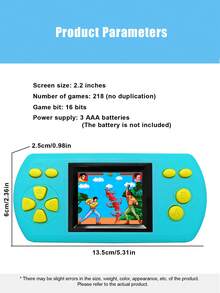 1pc Handheld Game Console With 218 Built-In Old-Fashioned Childhood Memory Games 2.2-Inch Electronic Color Screen Small Portable Nostalgic PSP Mini Retro Handheld