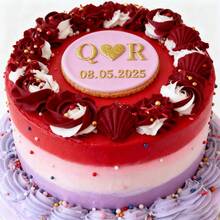 定制文字蛋糕装饰、DIY模具、糖霜蛋糕模板、婚礼翻糖压花工具、名字蛋糕模具、手工饼干/糕点压花印章 - 彩色 - 查看 3