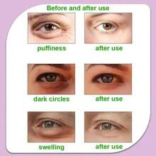 凝胶冰袋可重复使用冷却眼垫和眼贴，冷热敷眼袋，用于眼部放松，圣诞礼物。 - 酒紅色 - 查看 5