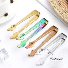 Customized Stainless Steel Food Tongs, Kitchen Bread Tongs, BBQ Tongs, Restaurant Buffet Pasta Tongs With Laser Engraving - Spaghetti Noodles Grilling Tongs - View 1