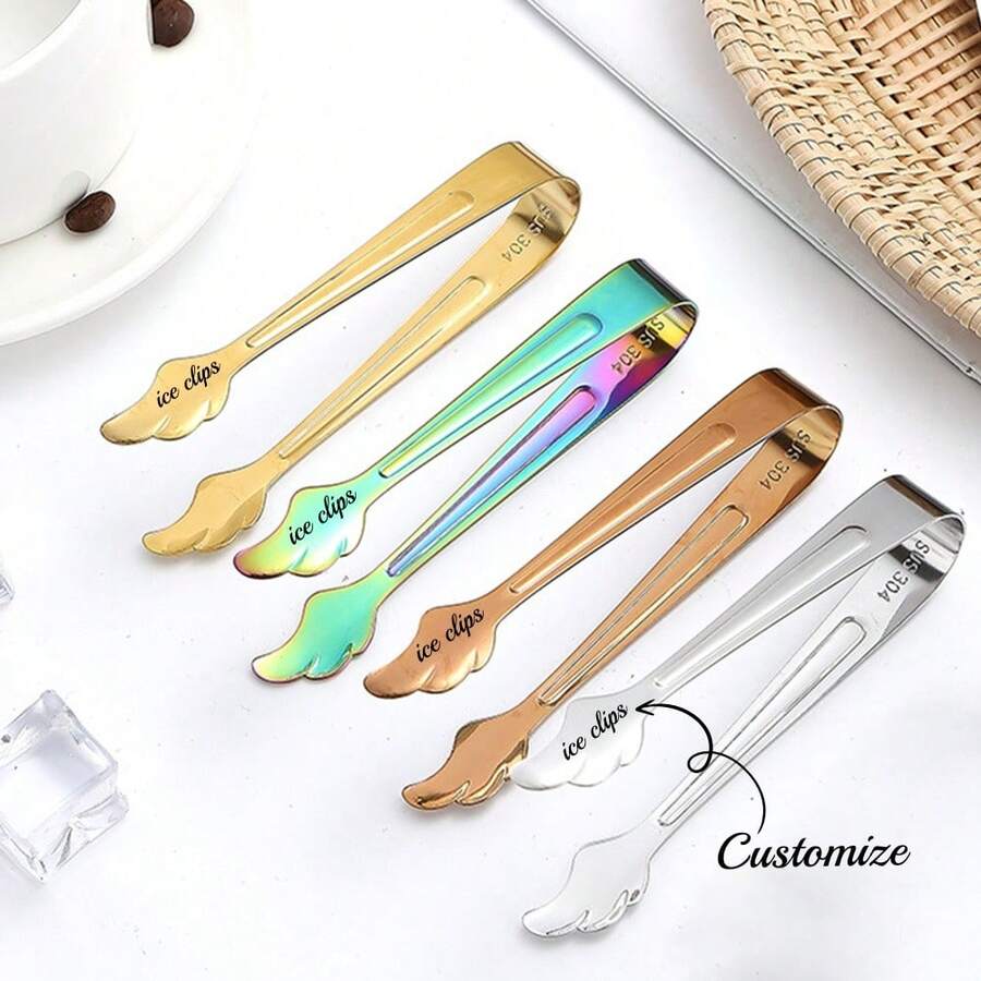 Customized Stainless Steel Food Tongs, Kitchen Bread Tongs, BBQ Tongs, Restaurant Buffet Pasta Tongs With Laser Engraving - Spaghetti Noodles Grilling Tongs - View 1
