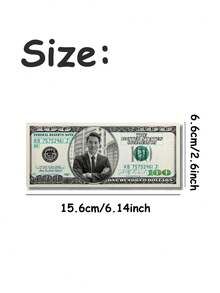 Customized Photo & Text Novelty Prop $100 Bill, Fake Banknote, Personalized Gag Gift, Funny Souvenir For Him, Birthday Party Prop. Note: This Is A Novelty Prop Only, Not Real Currency And Has No Monetary Value. ,For Family - Multicolor - View 4