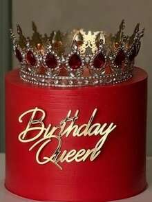 1个/3个/5个“生日女王”PMMA蛋糕装饰插牌，现代字母蛋糕装饰，生日派对蛋糕装饰礼品，蛋糕装饰，蛋糕插牌装饰，烘焙装饰，烘焙用品，蛋糕用品，厨房必备家具，节日礼品