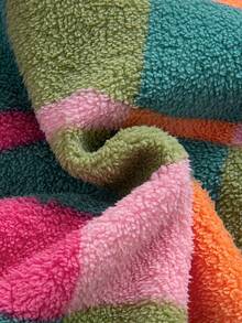 男士时尚抓绒长袖外套，休闲外套，适合冬季和日常通勤 - 綠色 - 查看 6