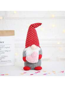 Weihnachts-Herz Plüschpuppe Figur, Fensterdekor Ornament, für Männer und Frauen