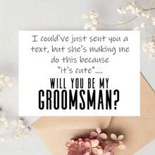 Proposal Card, Funny Groomsman Best Man Proposal Card, Will You Marry Me Card, Wedding Party Gift, Proposal Idea - Festive Encouragement Cards