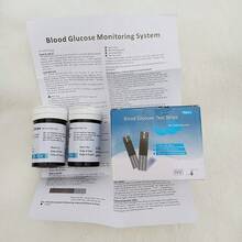 CAPWATE Glucómetro Set con 50 tiras reactivas + 50 lancetas , Cuidado de la diabetes, kit de viaje - Blanco - Ver 6