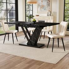 Kitchen & Dining Furniture Accessories - Black + MDF+Metal - View 3