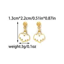 Ghost Earrings Pumpkin Dangle Earrings Halloween Jewelry For Women Spooky Halloween Costumes Accessories