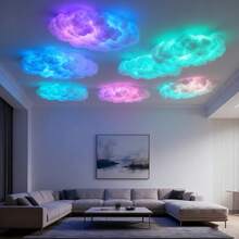 Creative Thundercloud Lamp DlYjRGB Color Changing, USB Powered. Suitable For Christmas, Halloween, Game Rooms, Garages, Clubs, Bars And DJ Parties. Creative Multi-Color MoodLighting. - 3 phút - Xem 8