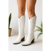 Bota Vaquera Cowgirl - Blanco - Ver 1