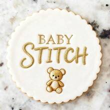 Customize Text With 2 Cookies Cake Decorations DIY Cutters Sugar Cake Templates Wedding Clay Fondant Embosser Name Cake Mold Handmade Cookie/Biscuit Embosser Stamp