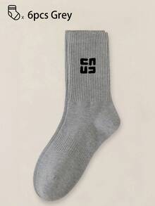 40只/30只/24只装男女通用舒适运动袜，男士长袜适合运动和训练，女士长袜适合休闲和商务穿着，抗菌、柔软、黑白配色、防臭、吸湿排汗、轻便舒适，适合秋冬季节穿着，20只/10只/8只/6只/4只/2只装，秋季 - 彩色 - 查看 7