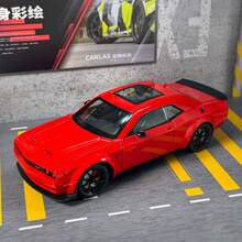 1:24 黑色金属压铸赛车模型，具有逼真的设计、声音和转向 - 适合年轻人收藏的完美玩具车、圣诞装饰和礼物 - 彩色 - 查看 15