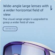 1pc Large Frame Adult Gradient Electroplated Swimming Goggles, Waterproof Anti-Fog High Definition Wide Vision Swim Goggles, Unisex UV Protection - Multicolor - View 8