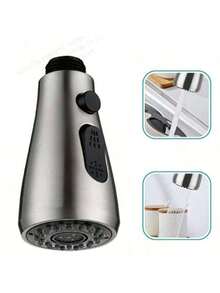 1pc Faucet With Retractable Adjustable Shower Head Attachment Kitchen Items Kitchen Accessories Kitchen Kitchen Tools