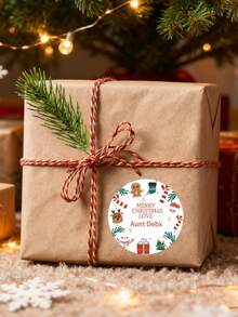 20/30/40/60pcs Personalized Christmas Stickers/Personalized Christmas Gift Labels/Santa Claus Gift Stickers/Merry Christmas Stickers/Christmas Labels/Christmas Gift Labels/Santa Claus Stickers/Envelope Seal Stickers/Personalized Christmas Stickers - Multicolor - View 7