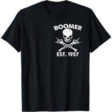 Boomer Est 1957 I'm 97% Sure You Don't Like Me (2 SIDES) T-Shirt - 黑色9 - 查看 1