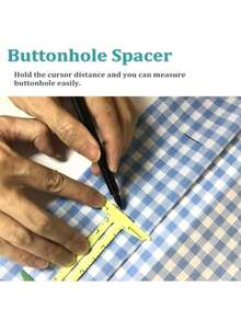 1 pieza Juego de reglas de costura 5 en 1 para principiantes, que incluye regla en forma de T, guía de dobladillo, calibrador de margen de costura, anillos, discos y rueda de trazado, regla práctica y divertida, adecuada para útiles escolares, regalo pequeño de Navidad