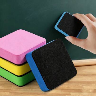 1 pieza Borrador de pizarra de alta calidad, opciones de varios colores (azul, verde, amarillo, rosa), borrador de pizarra ligero | Fácil de usar durante períodos prolongados, facilita la preparación de lecciones para los maestros