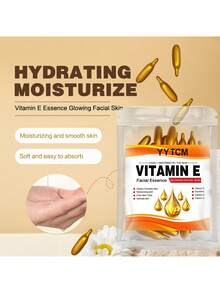 维生素E深层保湿胶囊精华，补水柔滑肌肤，蕴含植物角鲨烷、维生素C，深层补水亮肤精华（18粒/30粒/50粒/60粒/90粒） - 金色 - 查看 9