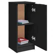Sideboards 2 Pcs Black 30x30x70 Cm Engineered Wood - Black - View 6