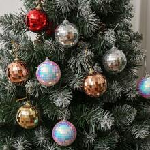 9 piezas Juego de adornos navideños, Bolas de Navidad de 8CM, Decoración colgante brillante para el árbol de Navidad, Bolas decorativas de colores, Decoración colgante de discoteca, Adecuado para Navidad, Halloween, Boda, Día de San Valentín y Año Nuevo, Ideal para decoración de fiestas en el hogar y regalos de celebración, Decoraciones navideñas, Decoración de escena navideña Decoraciones navideñas para el hogar Regalos de Navidad Decoración navideña - Multicolor - Ver 8