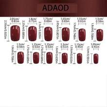 24 piezas de uñas postizas con diseño de escena nevada navideña - Diseño de copos de nieve en degradado azul-blanco, uñas postizas removibles