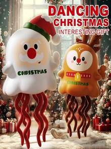 1 قطعة لعبة أوكتوبس ميكانيكي رقص سانتا كلوز، لعبة غزال، سانتا كلوز قفز آلي، غزال - هدايا عيد الميلاد وعيد رأس السنة، هدايا ترفيهية داخلية جميلة