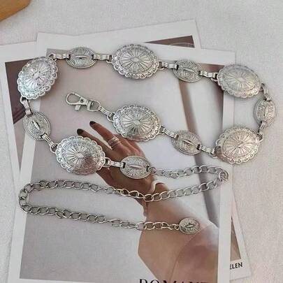 Cintos de corrente design retro acessórios vestido versátil novo verão antigo cinto de high-end