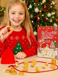 Christmas Magnetic Game, Exciting Magnetic Game For Family Game Night, Fun 2-Player Game For Kids, Includes 1 Rope, 20 Magnets And Carrying Bag, Great Christmas Or New Year Gift For Kids