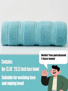 Bộ 1/3 khăn tắm cotton kẻ sọc đơn giản hiện đại | Siêu mềm, thấm hút cao, nhanh khô, không xơ vải, nhẹ, Kích thước có sẵn: Khăn tắm 34x75cm/Khăn tắm 70x140cm/Khăn mặt 34x34cm, Vật dụng thiết yếu bền bỉ cho phòng tắm, Quà tặng cho cặp đôi - màu xanh lá - Xem 11