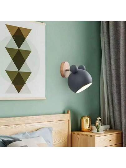 1pc Nordic Macaron Wand Lamp, Bedroom Bedside Moderne Minimalist Dining Room Hallway Staircase Living Lighting, Night Verlichting view 9