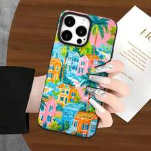 Fundas y carcasas protectoras con estampado de árbol rosa, compatibles con phone 16 Pro Max, 16, 15 Pro, 14, 14 Plus/14 Pro Max, 13, 13 Pro, 12 Pro y 11/11 Pro. Regalos para cumpleaños y fiestas - Blanco - Ver 7