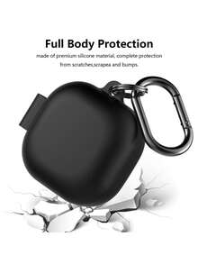 1pc Solid Color Silicone Anti-Drop Case + Runway Buckle Earbud Case Compatible With Samsung BudsLive/Galaxy Buds2Pro/FE Bluetooth Earphones Protective Cover, Multi-Color Options - Multicolor - View 4