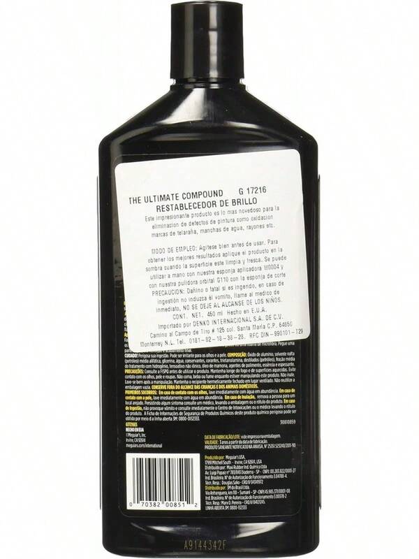 Meguiar's Oficial Ultimate Compound Restaurador de Pintura G17216 450 ml