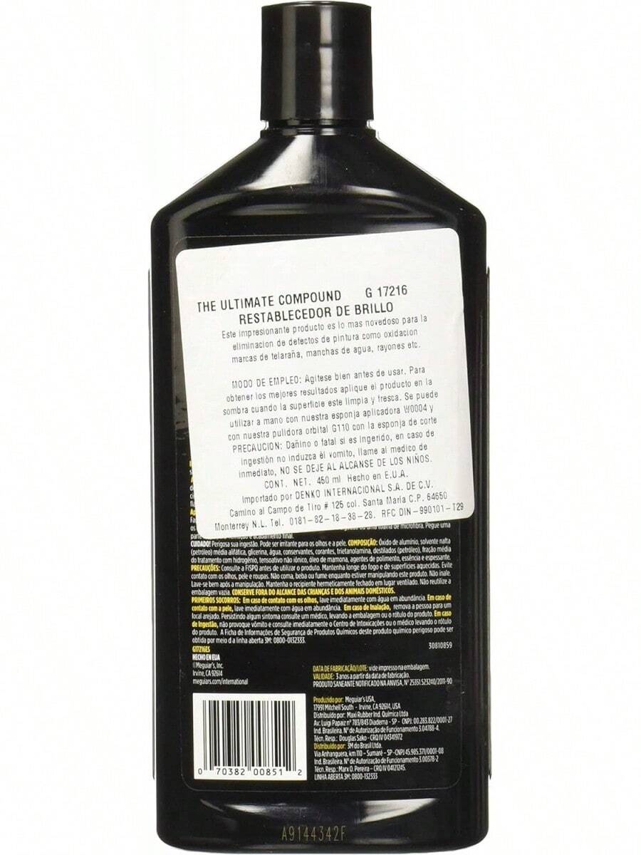 Meguiar's Oficial Ultimate Compound Restaurador de Pintura G17216 450 ml - 1 - Ver 1