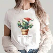 1/2/3 pièces Patchs thermocollants en fer de cactus de Noël, cactus portant un bonnet de Père Noël et scintillant - Autocollants de transfert de chaleur DTF DIY avec designs de cactus, pot et fil, convenant aux tissus, jeans, sacs, oreillers, sweats à capuche, t-shirts - Décoration de cactus de Noël, application au fer précise (sans couture requise) - Convient pour Noël et toute l'année - Idéal pour les débutants et les experts