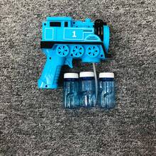 Kids Bubble Gun Train Bubble Machine, Suitable For Children, Automatic Bubble Machine, Comes With Empty Bottles, Children's Bubble Machine Gift, Suitable For Outdoor Game Toys For Boys And Girls Aged 3, 4, 5, 6, 7, And 8+(Battery And Liquid Not Included) - Blue - View 7