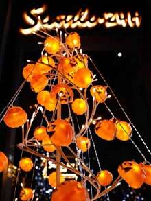 Luces de cadena LED Linterna de calabaza Halloween Calle exterior Cara de fantasma Cara sonriente Luces de decoración de ambiente festivo de fiesta que funcionan con pilas Estilo 1.5 Metros 10