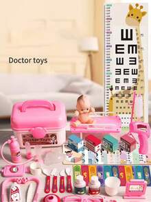 Children Pretend Play Toys Doctor Nurse Role Play Set Medical Tools Stethoscope Injector Simulated Toys Kids Teeth Early Educational Toys Christmas Gifts For Boys Girls Pretend Toys - Multicolor - View 4