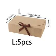 10pcs/5pcs/2pcs - White/Black/Pink/Brown Gift Box With Lid, Gift Box With Ribbon For Bridesmaid Proposal Box, Gift Box For Wedding, Birthday Gift, Shower Party And Other Parties, Valentine's Day Gifts, Valentine Day,Packaging, Birthday, DIY Making, Beauty Storage BOX,Graduation Gift Packaging, Wedding Party Decoration Box