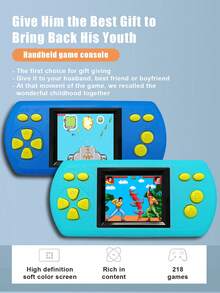1pc Handheld Game Console With 218 Built-In Old-Fashioned Childhood Memory Games 2.2-Inch Electronic Color Screen Small Portable Nostalgic PSP Mini Retro Handheld