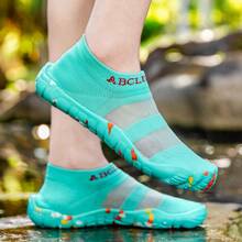 Giày đi nước cho cặp đôi thích hợp cho người đi chân trần, giày đi biển đế mềm dành cho nữ để bơi lội, lặn biển, dép sandal mùa hè nhanh khô ngoài trời, giày đi nước câu cá, giày lội nước thoáng khí chống trượt - Màu xanh bạc hà - Xem 8
