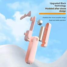 Portable Mini USB Rechargeable Fan, 3 Speed Adjustable, Foldable Handheld Personal Eyelash Fan, Suitable For Girls/Women, Travel & Outdoor Activities